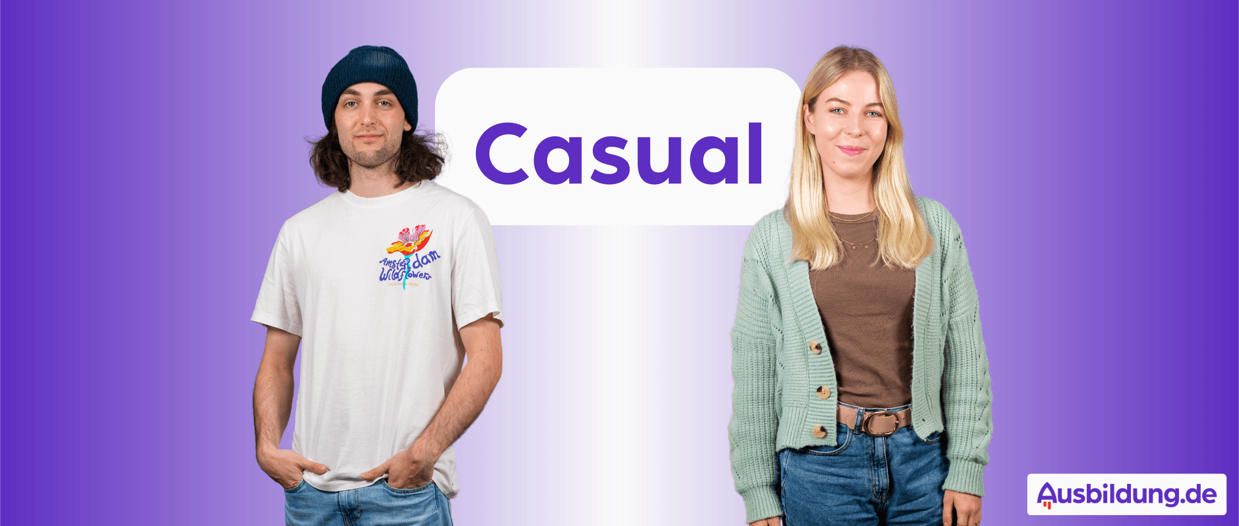 Bewerbungsfotos im Casual-Look